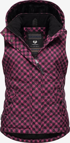 Gilet 'Hesty' Ragwear en rose : devant