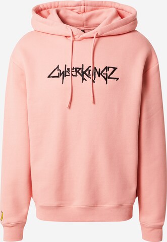 About You x Cyberkongz Hoodie 'Leo' in Pink: predná strana