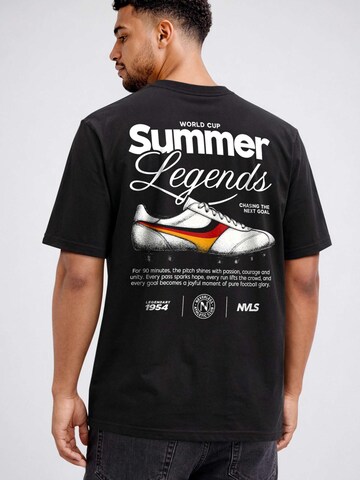 Neverless Shirt 'Soccer Summer Legends' in Black