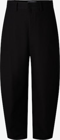 PIECES Tønde Bukser 'PCRikke' i sort: forside