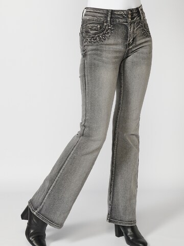 KOROSHI Bootcut Jeans in Blau