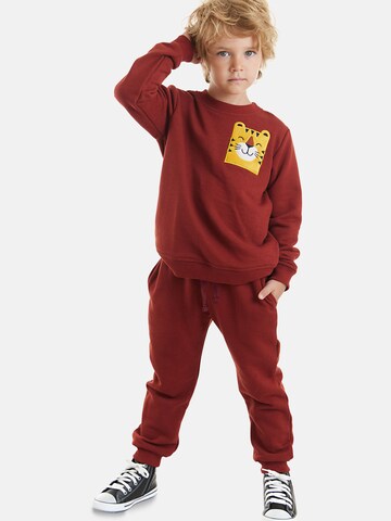 Denokids Trainingspak 'Tiger' in Rood: voorkant