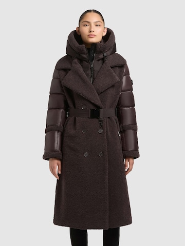 khujo Tussenmantel 'Kalmia' in Bruin: voorkant