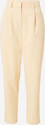 Guido Maria Kretschmer Women Slim fit Pleat-Front Pants 'Pearl' in Yellow: front