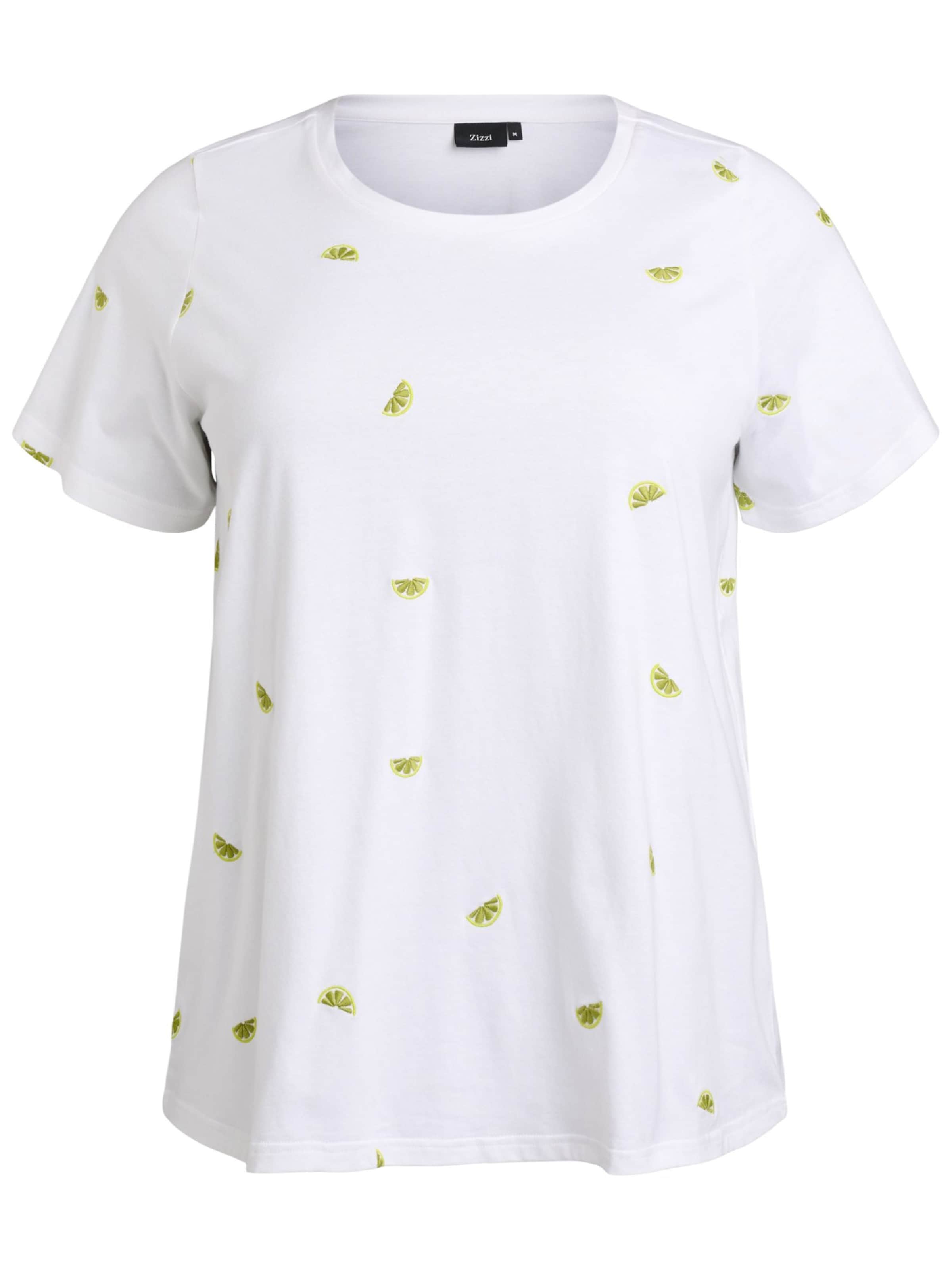 Maglietta 'VELIN' di Zizzi in bianco: frontale