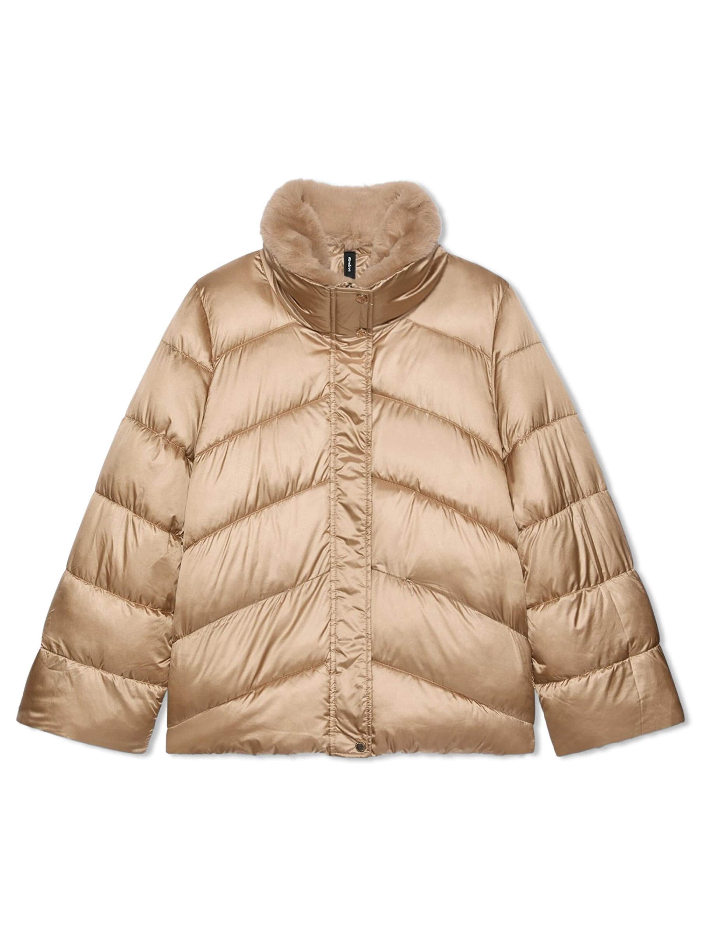 Fiorella Rubino Winterjas in Beige: voorkant