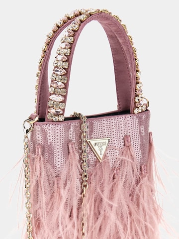 GUESS Handbag 'Misea mit Federn' in Pink
