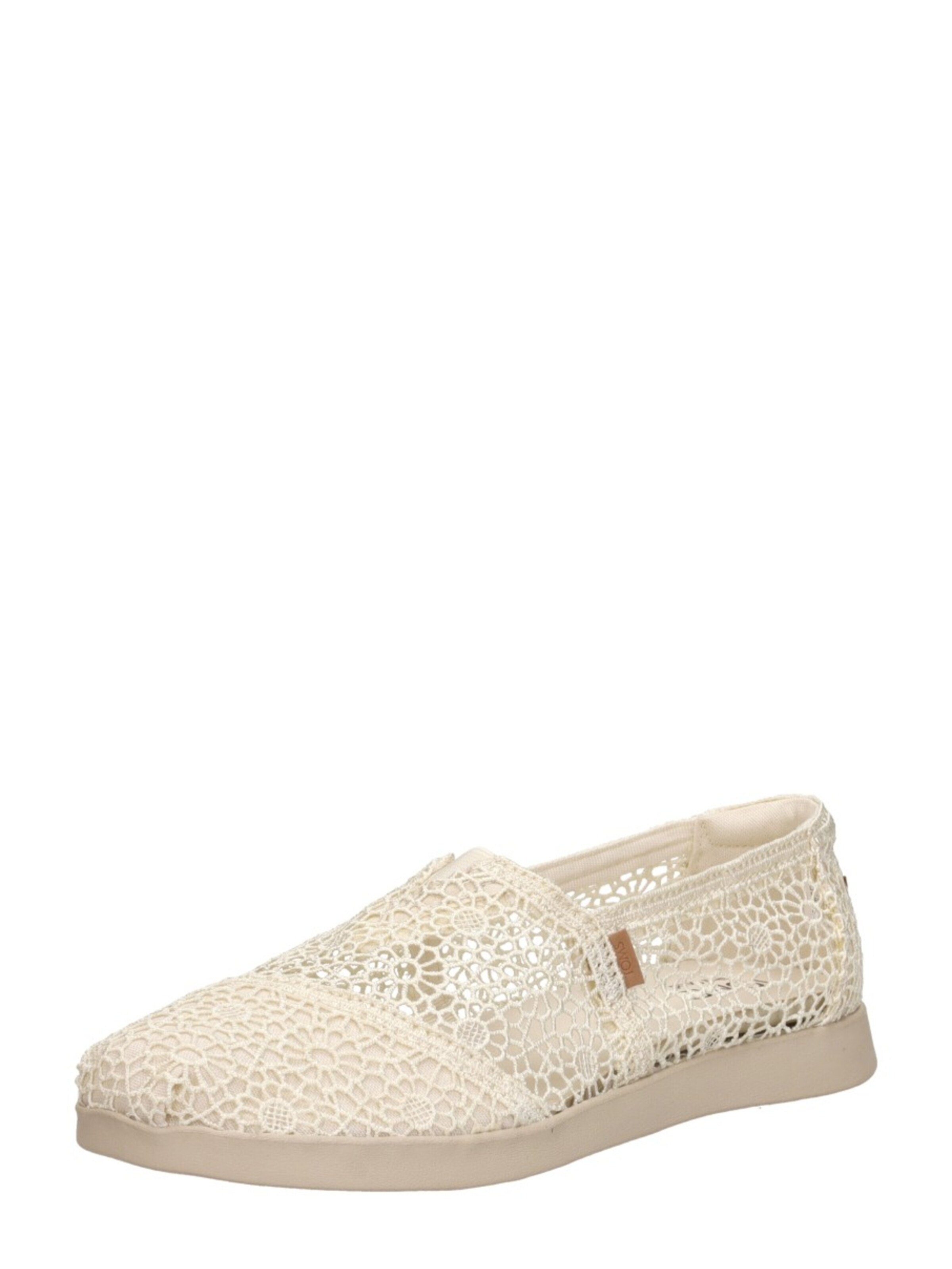 TOMS Classic Flats 'Alpargata Plus' in Beige