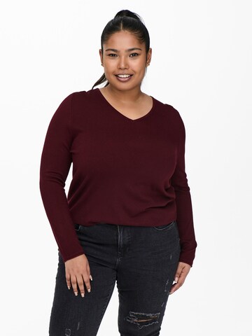 Pull-over 'Marrys' ONLY Carmakoma en rouge