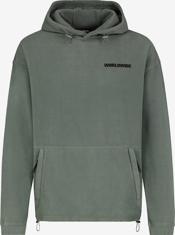 Sublevel Pullover 'Worldwide' in Grün: Vorderseite