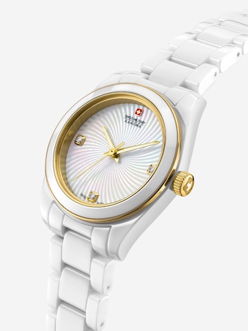 SWISS MILITARY HANOWA Analoog horloge 'Recruit' in Wit
