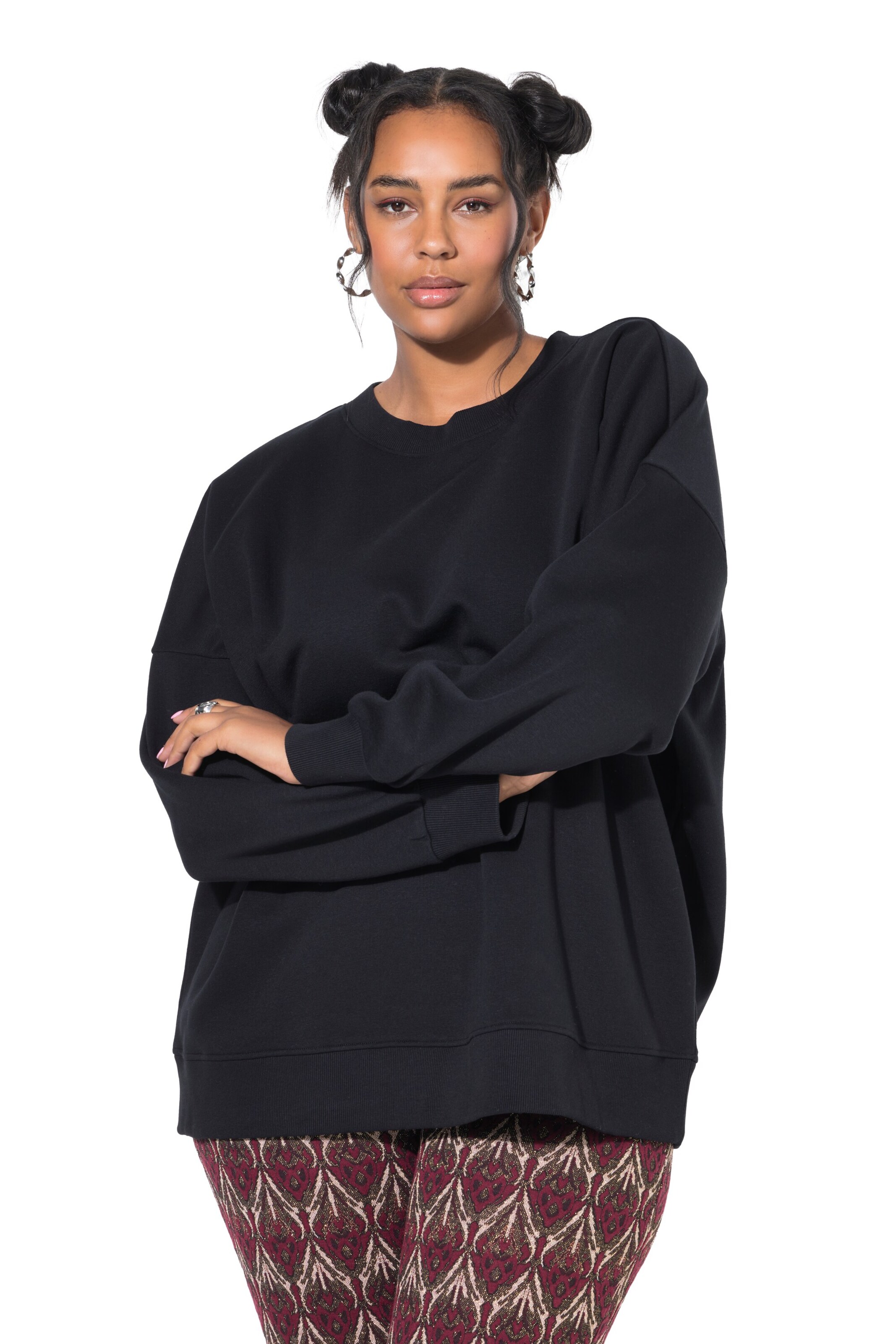 Studio Untold Sweatshirt in Schwarz: Vorderseite