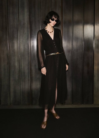 MANGO Abendkleid in Schwarz