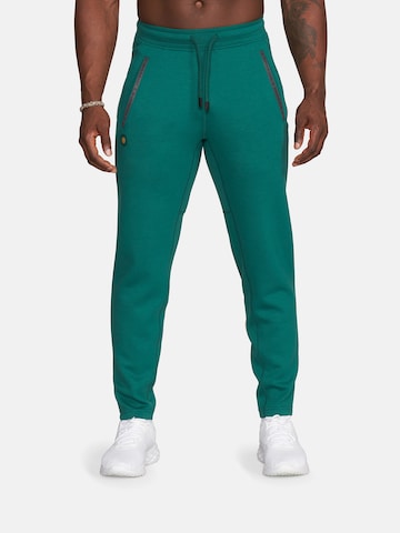 GOLD´S GYM APPAREL Tapered Sportsbukser 'ERIC' i grøn: forside