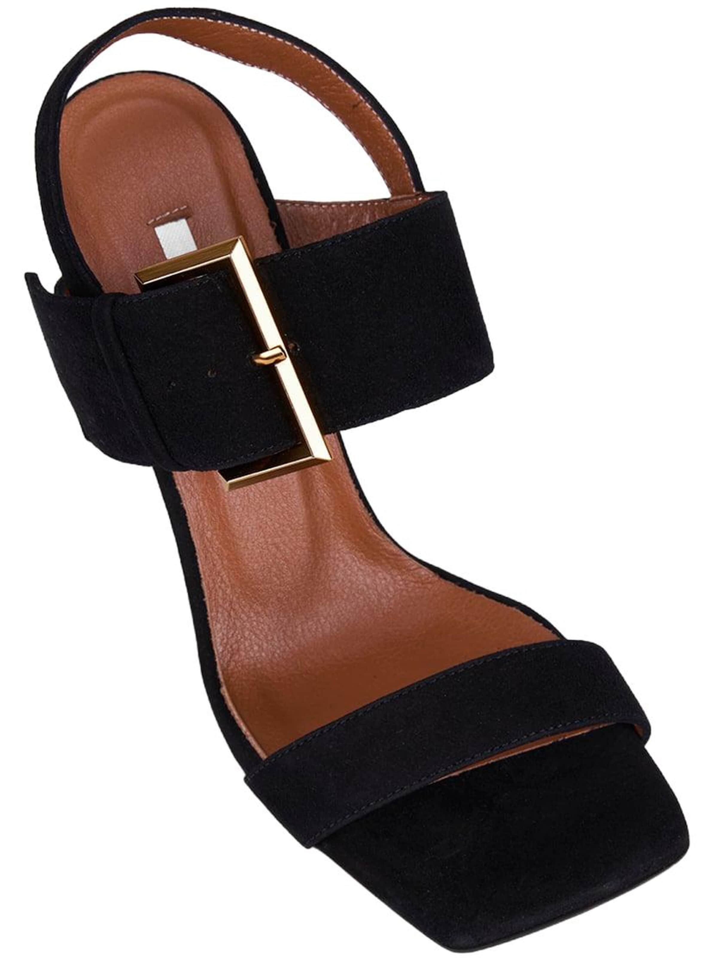 Desa - Sandalias con hebilla 'Abendsandalen' en negro: frente