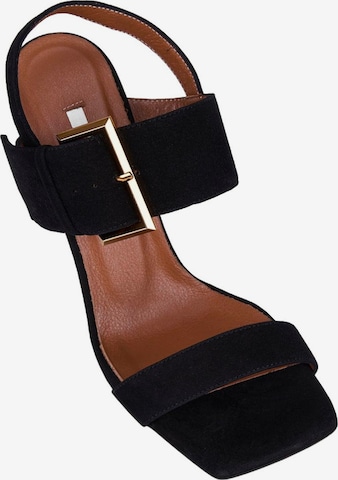 Desa - Sandalias con hebilla 'Abendsandalen' en negro: frente