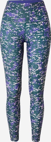 Skinny Pantalon de sport 'Speckle Modern Safari' Reebok en vert : devant
