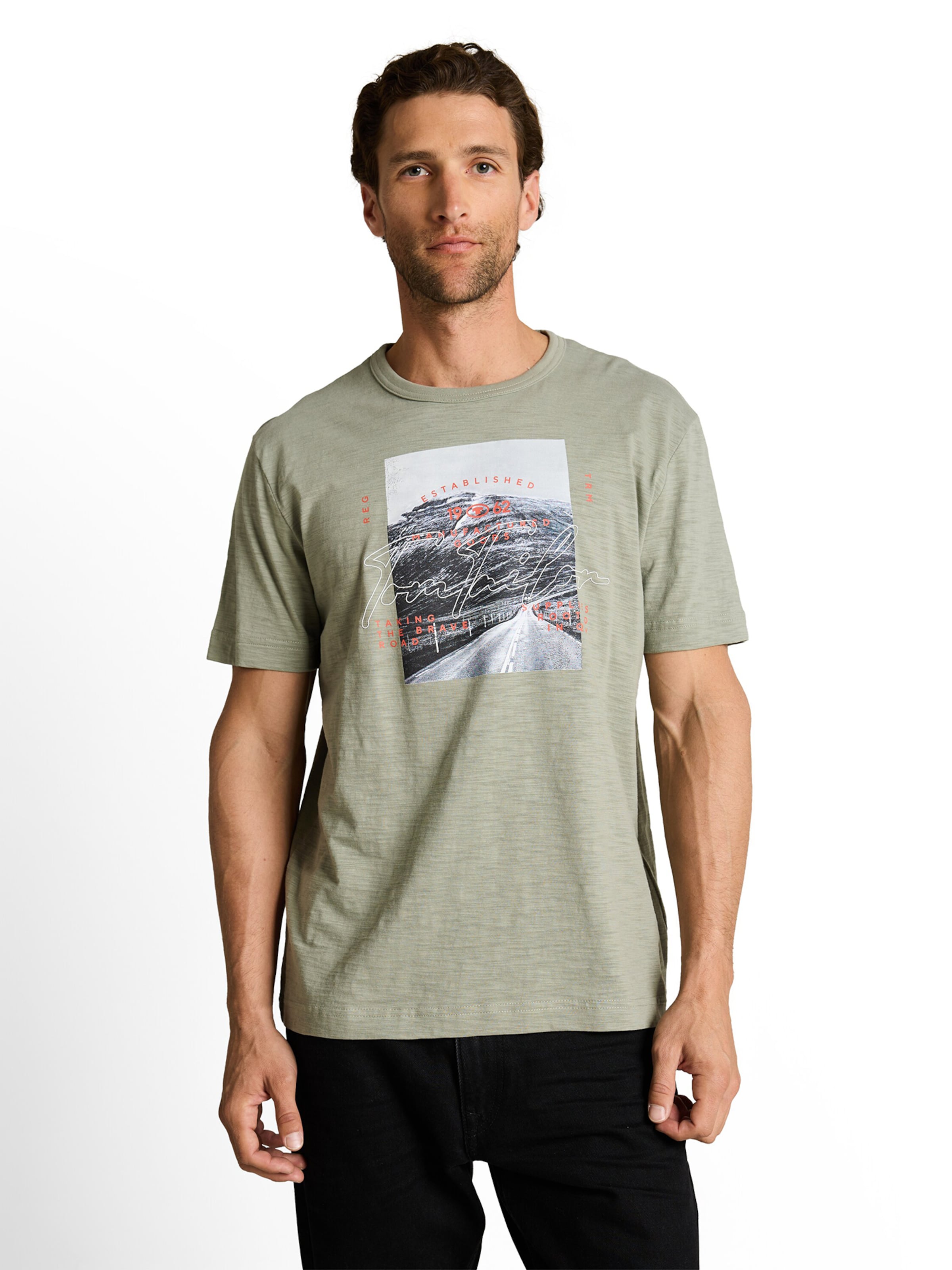 TOM TAILOR T-Shirt in Grün: Vorderseite