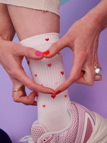 ooley Socken in Weiß: Vorderseite