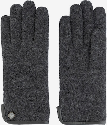 Roeckl Full Finger Gloves in Grey: front