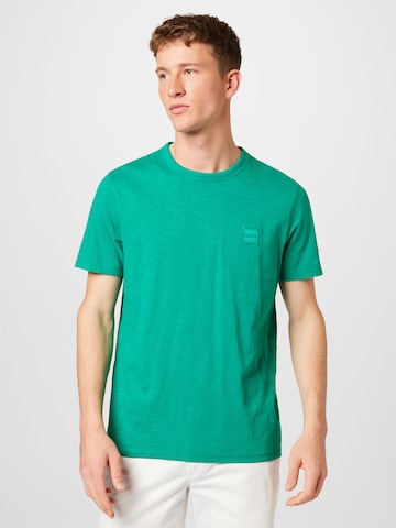BOSS Orange T-Shirt 'Tegood' in Grün: predná strana