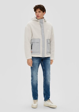 Veste en polaire QS en blanc