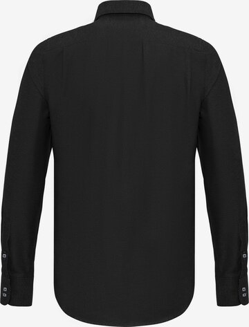 DENIM CULTURE Regularny krój Koszula 'Tywin' w kolorze czarny