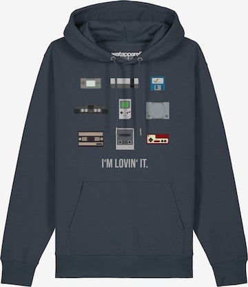 Watapparel Sweatshirt ' Videogames ' in Grey: front