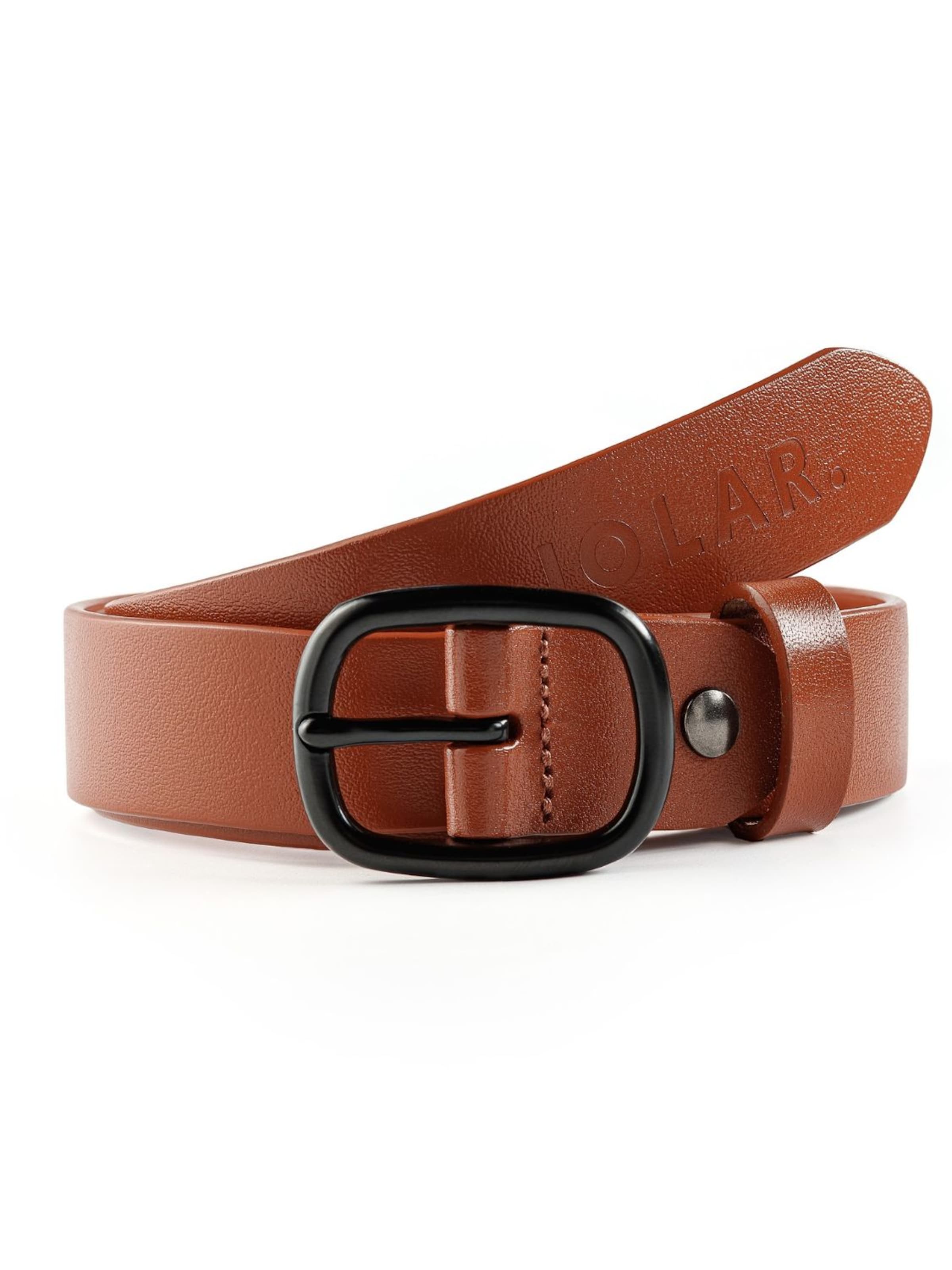 jolar Belt 'PREMIUM' in Brown: front
