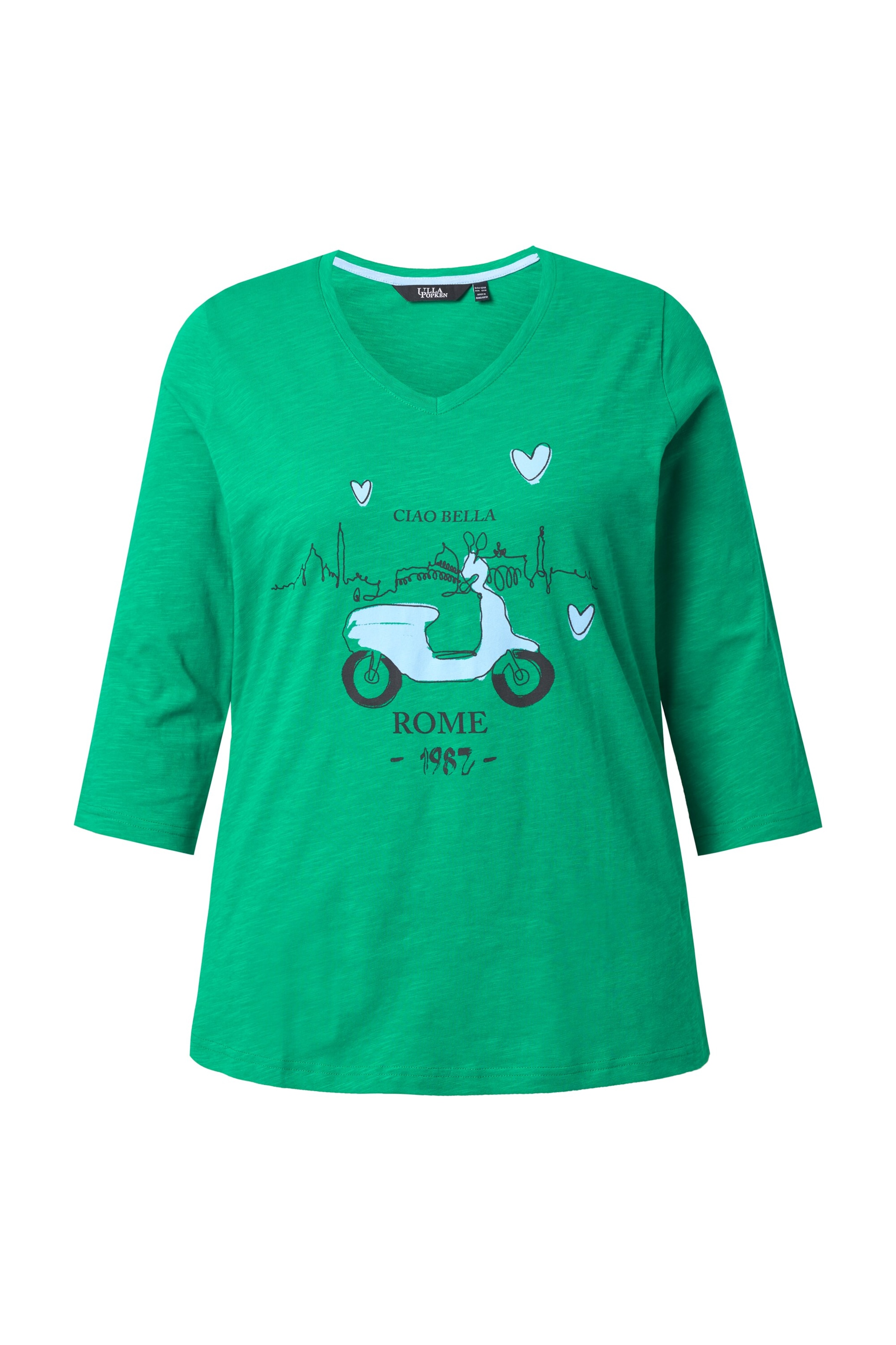 Ulla Popken Shirt in Groen: voorkant