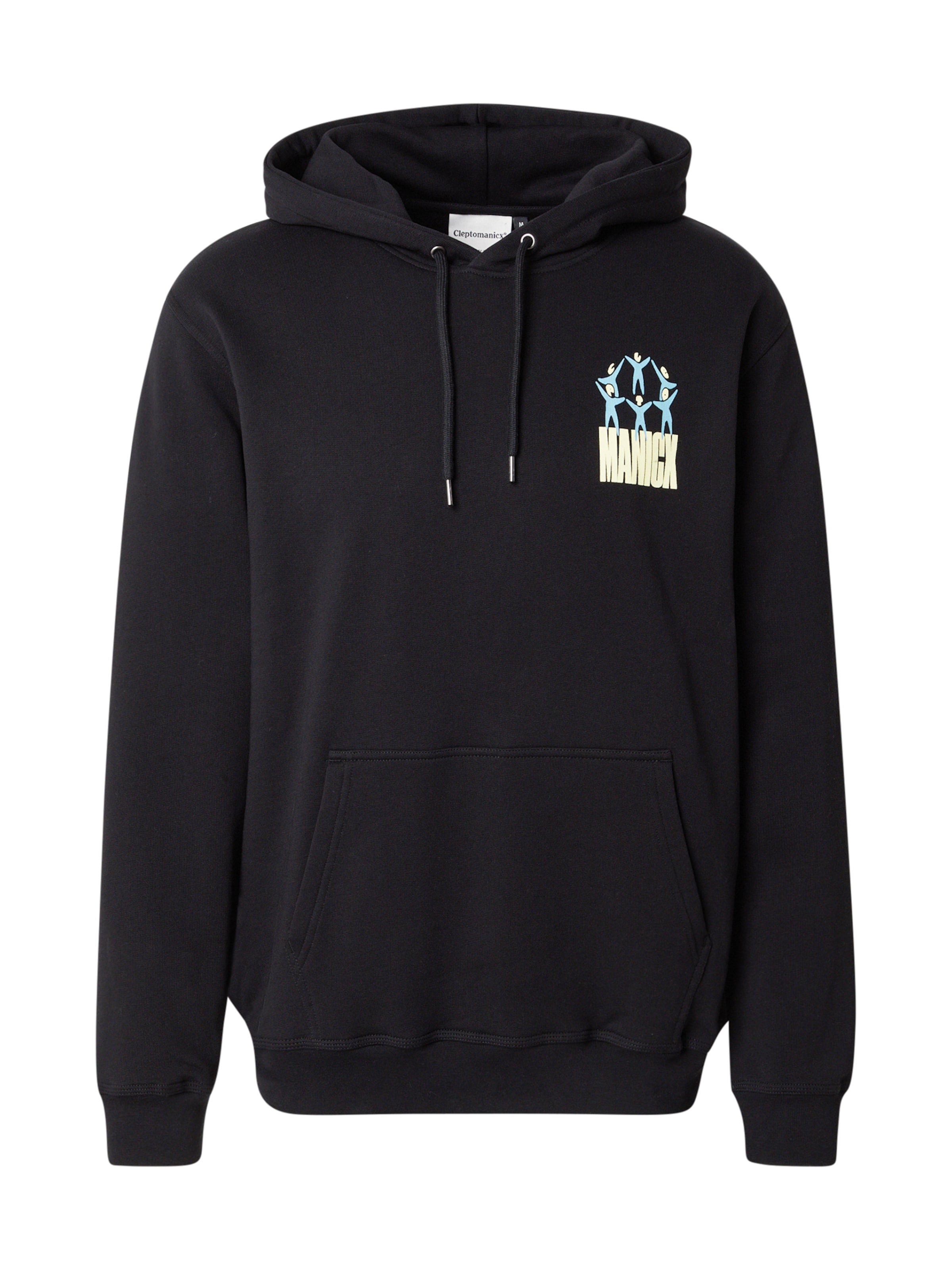 Cleptomanicx Mikina 'Gathering' – černá: přední strana