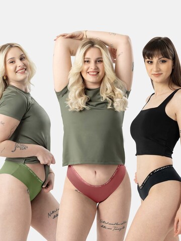 LEAFLETIC Broekje 'Leafletic Women’s Mid Rise Hipsters/Brief' in Gemengde kleuren