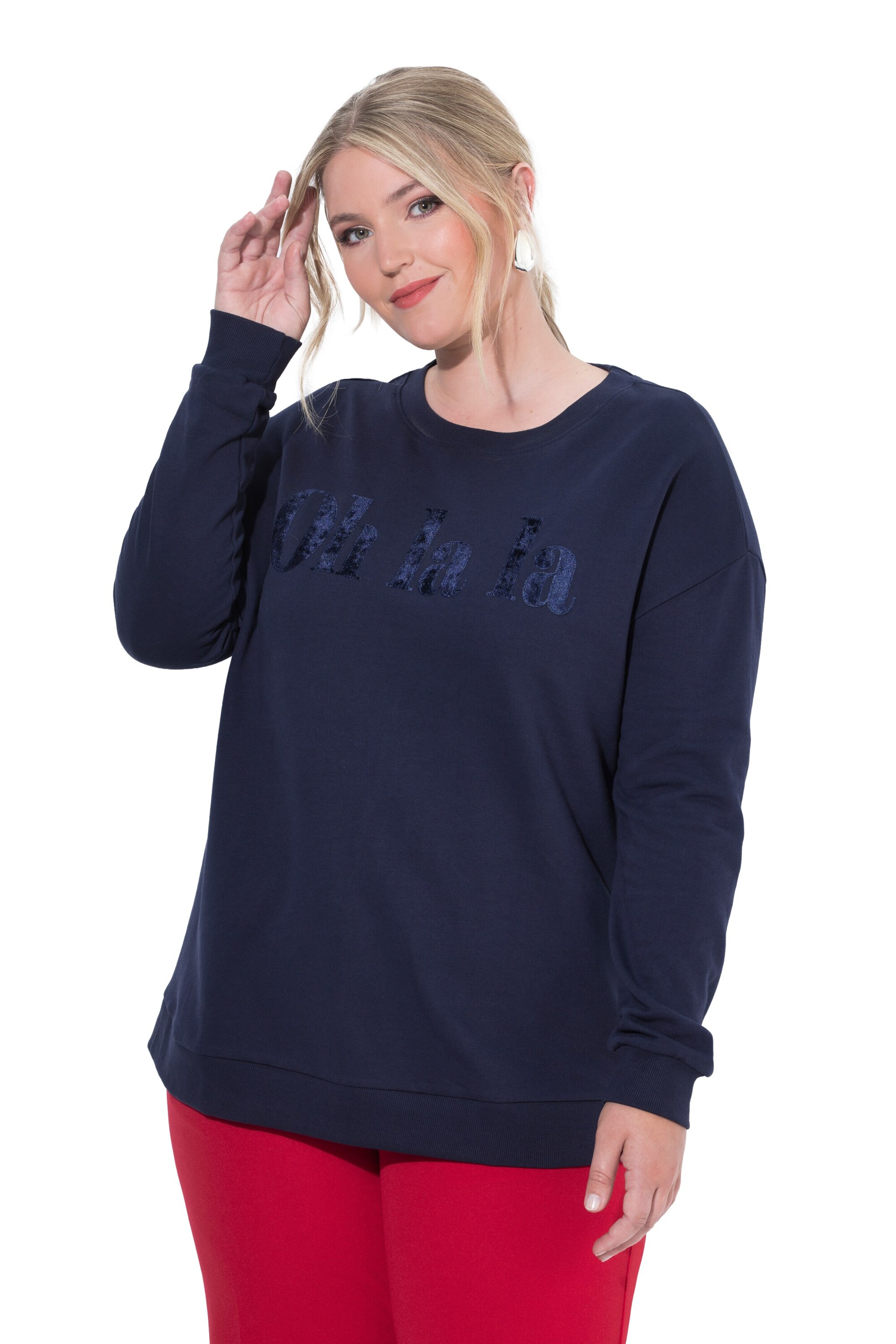 MIAMODA Sweatshirt in Blauw: voorkant