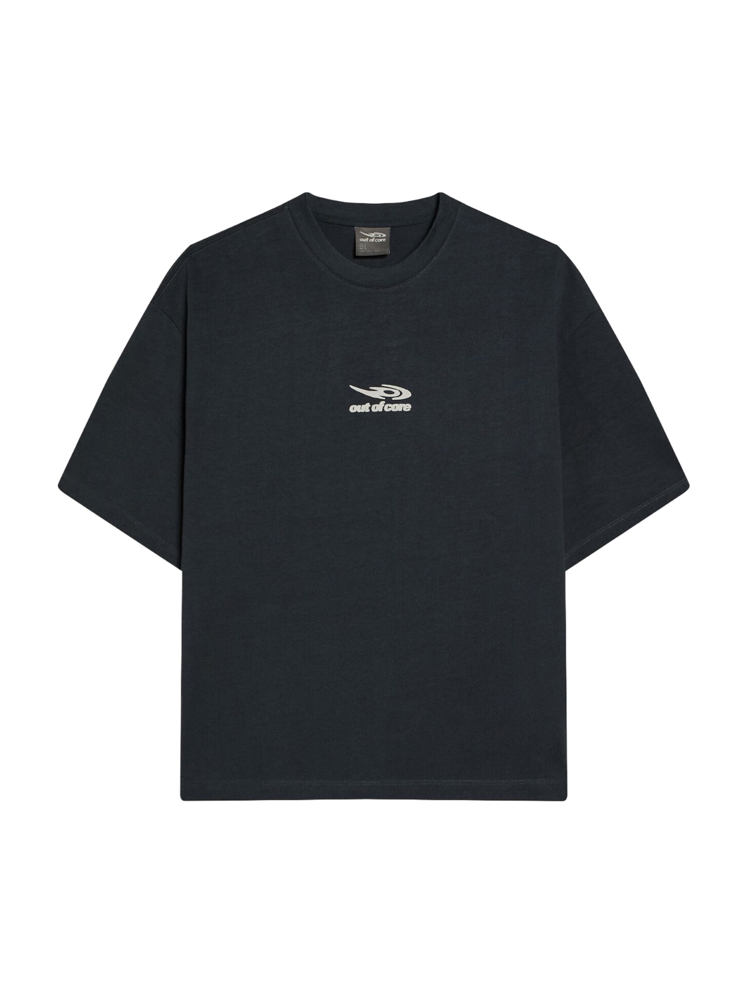 szürke / antracit Bershka Póló 'OUT OF CORE', Termék nézet