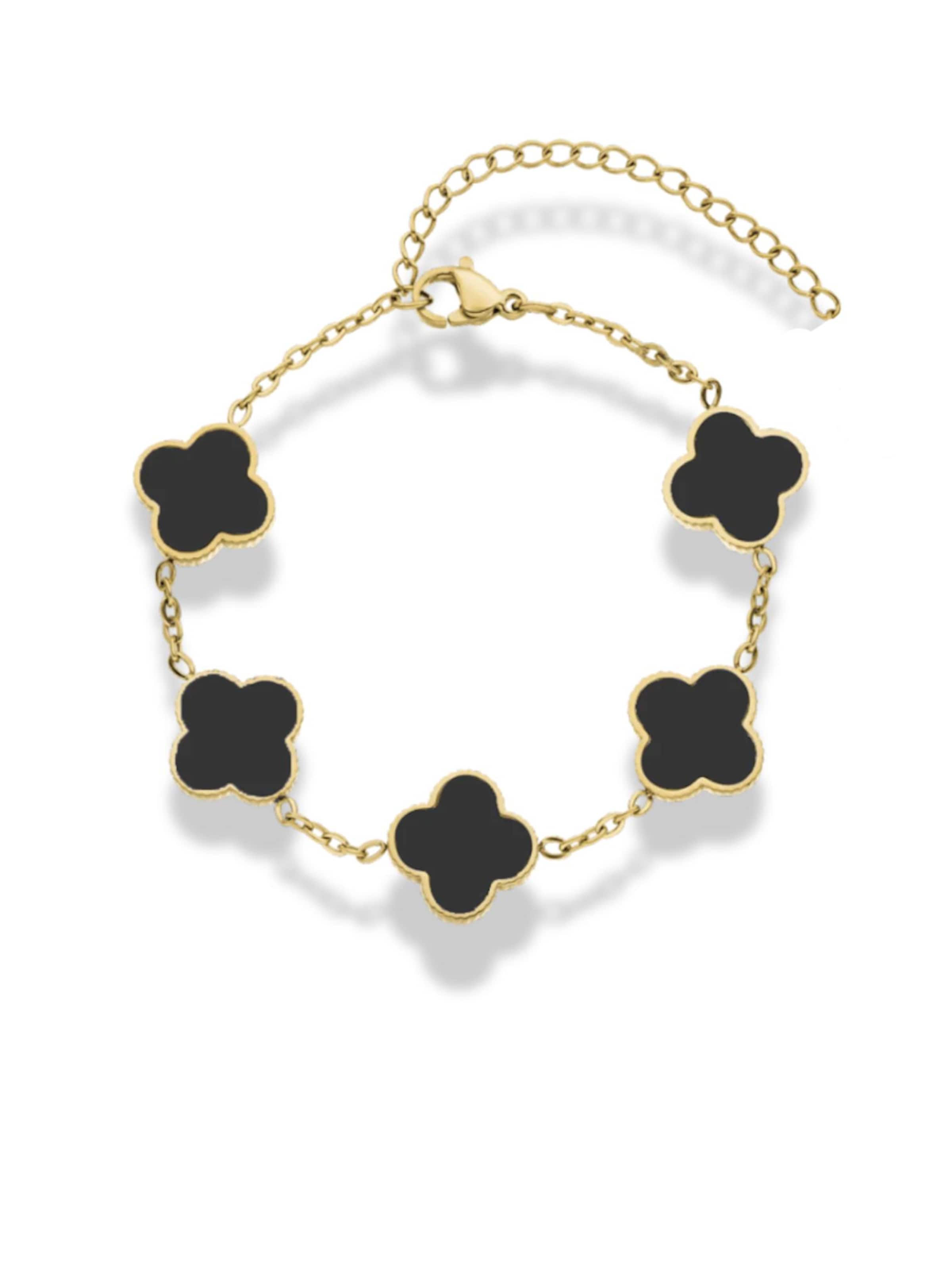 Cala Rose Bracelet in Black: front