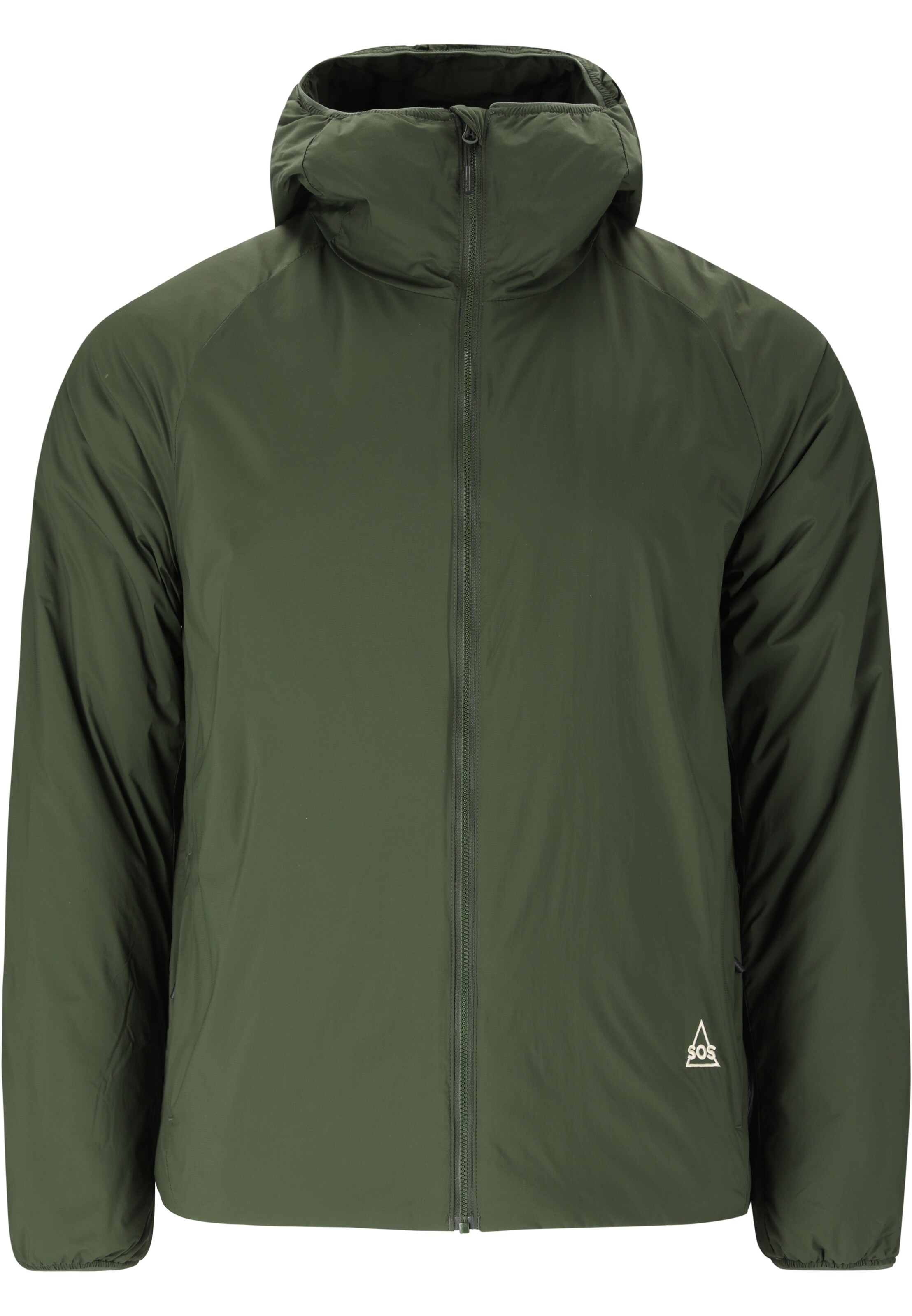 SOS Outdoorjas 'Comeon' in Groen: voorkant