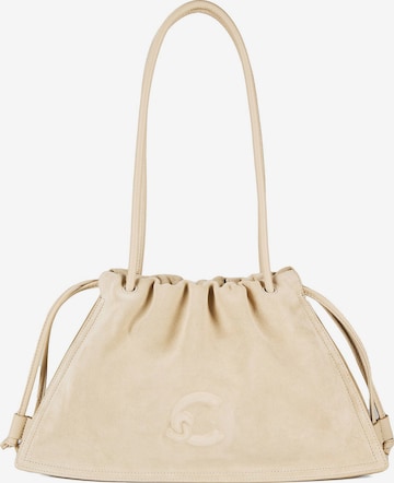 Sac bandoulière 'Dulse' Coccinelle en beige : devant