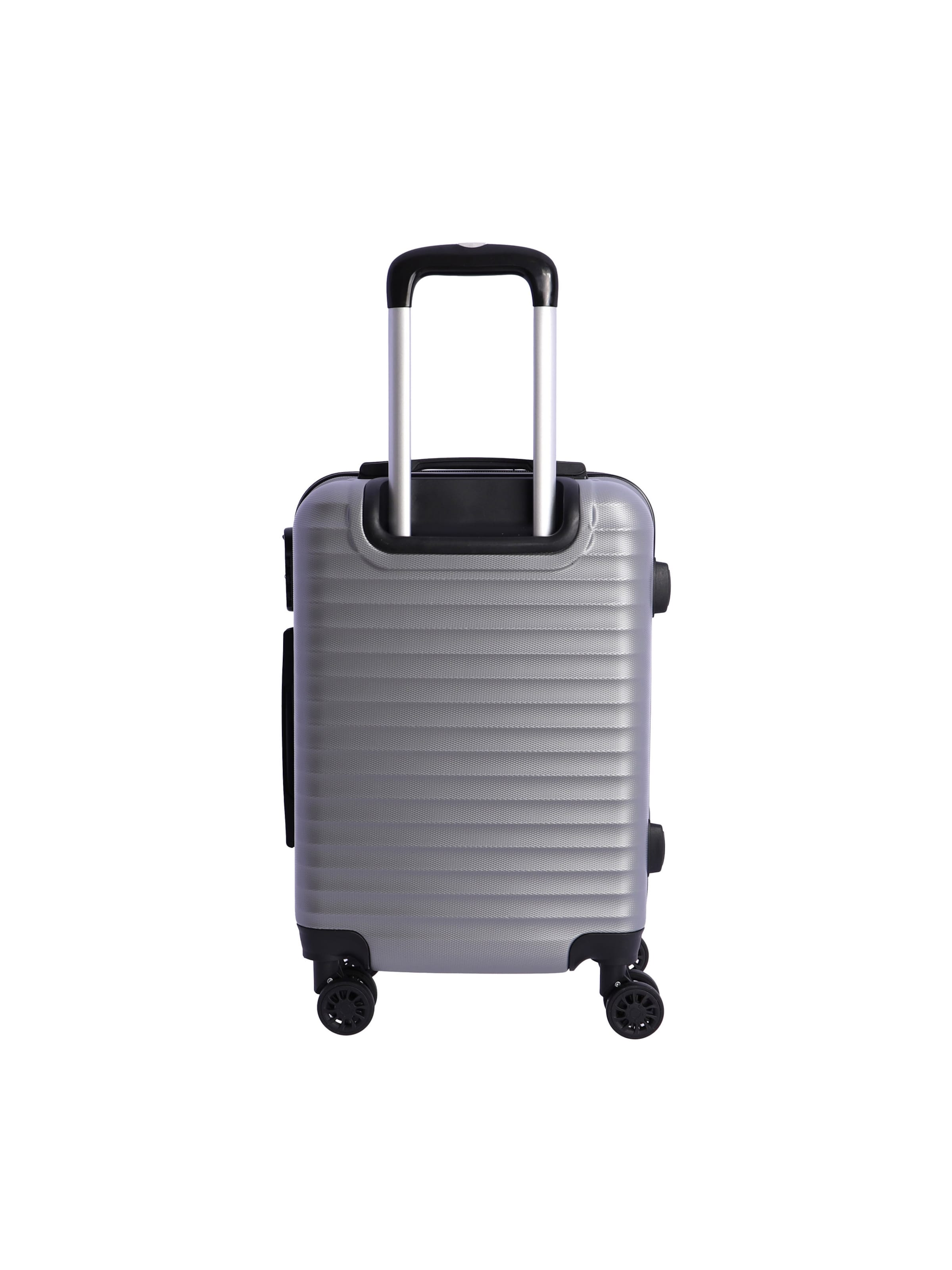 Don Algodon - Carrito 'DON ALGODON - Maletas de Viaje Cabina - Maleta 55x40x20 - Maletas de Viaje - Maleta de Cabina Resistente Ryannair - Trolley Equipaje para Avion con 4 Ruedas de 360º y candado' en plata