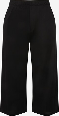 Ulla Popken Wide Leg Hose in Schwarz: predná strana