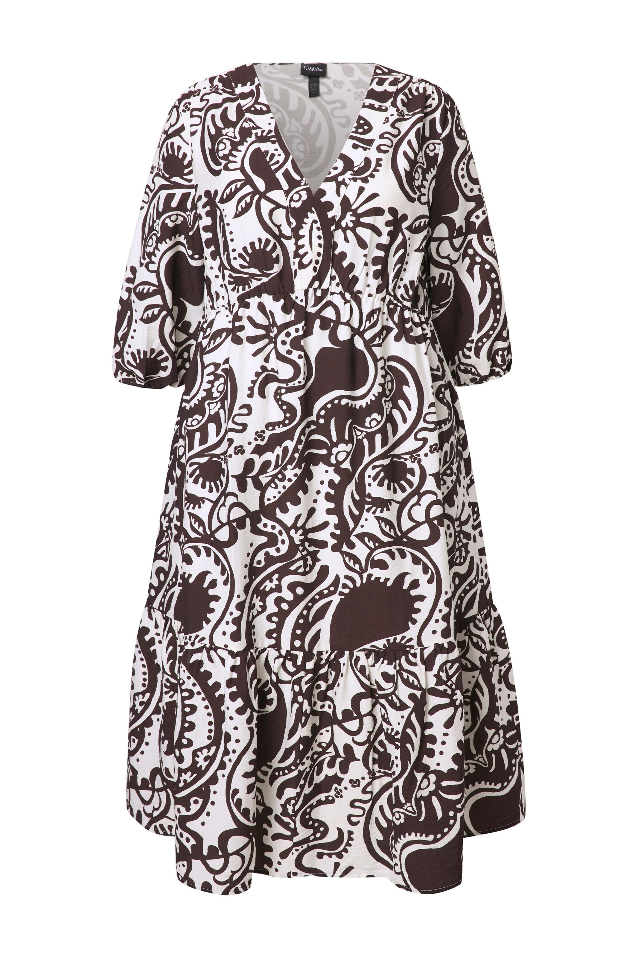 Ulla Popken Kleid in Braun: Vorderseite