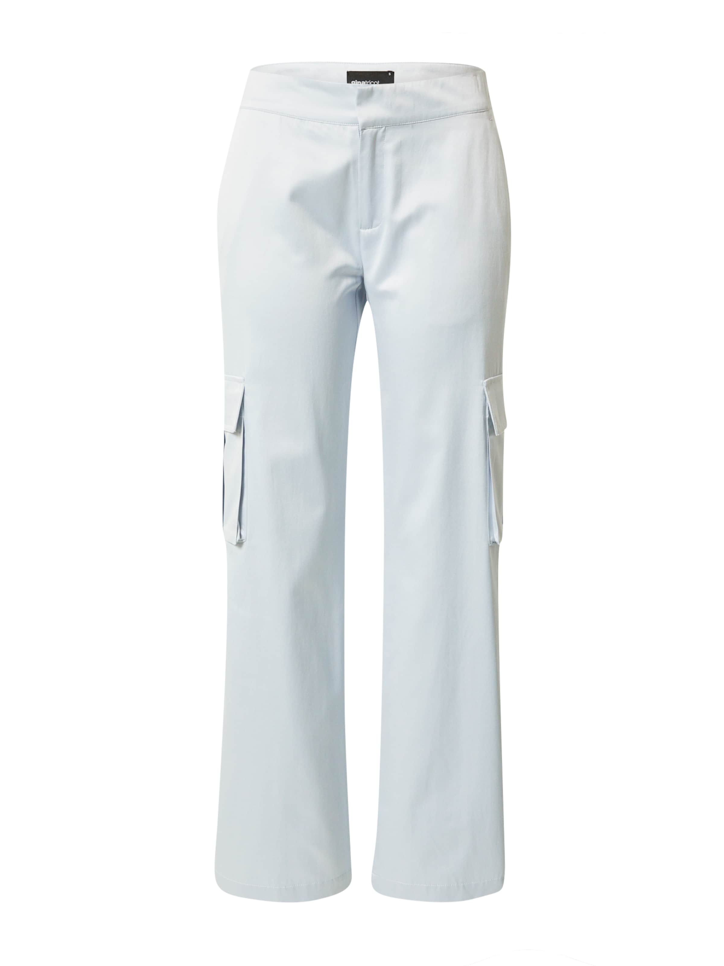 Regular Pantalon cargo Gina Tricot en bleu : devant