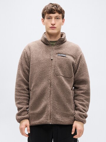 COLUMBIA Toiminnallinen fleecetakki 'Rugged Ridge™' värissä ruskea: etupuoli