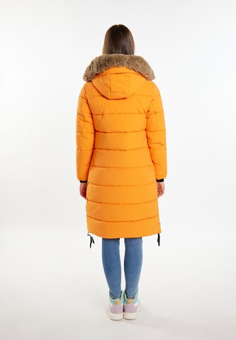 Palton de iarnă de la MYMO pe portocaliu