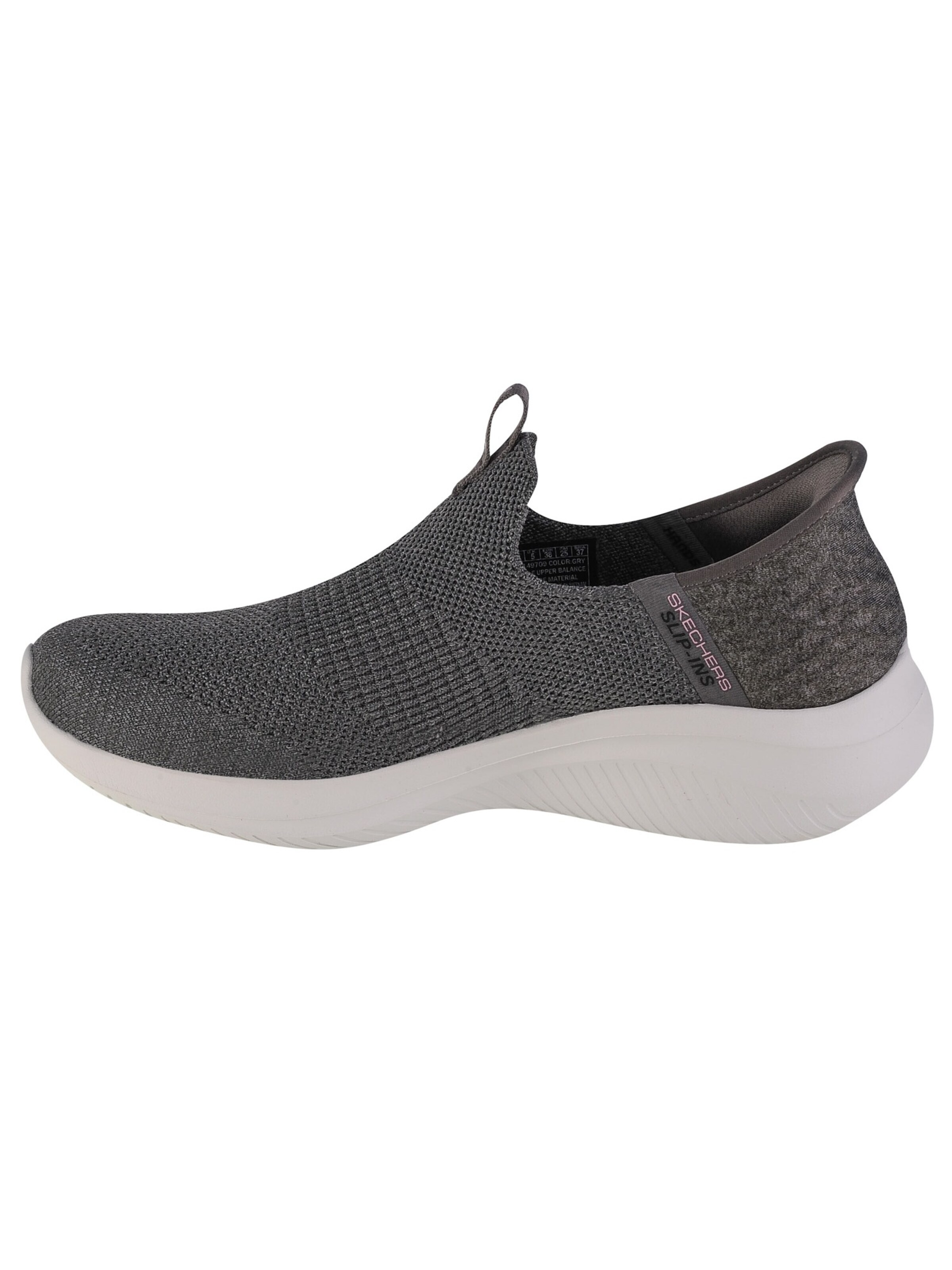 SKECHERS Slip-on 'Slip-Ins Ultra Flex 3.0 Smooth Step' in Grey: front