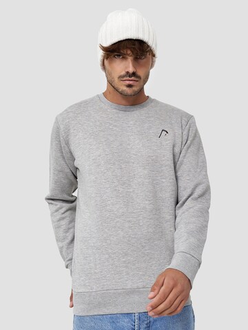 Mikon Sweatshirt 'Sense' in Grau: predná strana