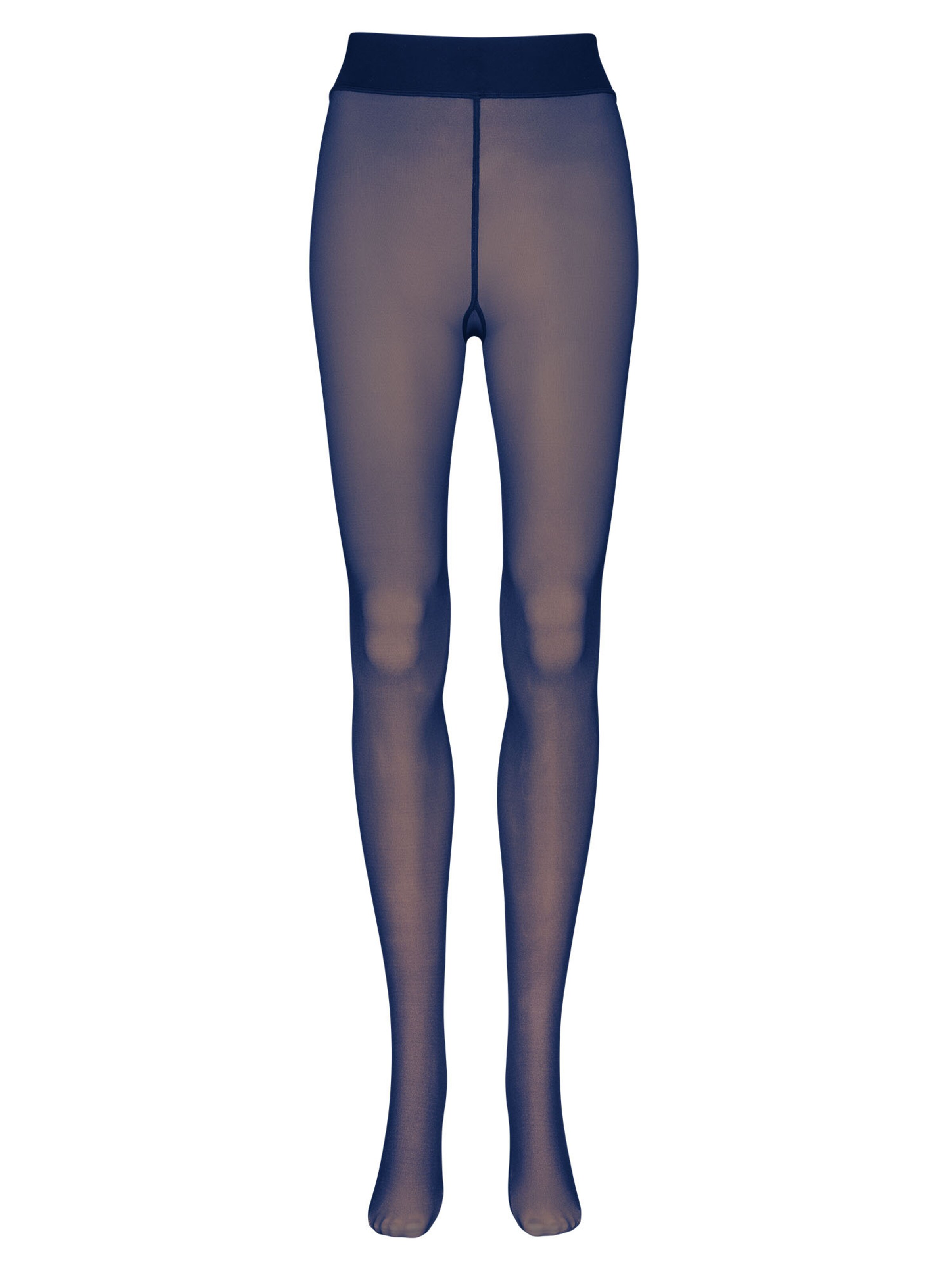 Nur Die Fine tights ' Warm & Transparent ' in Blue: front
