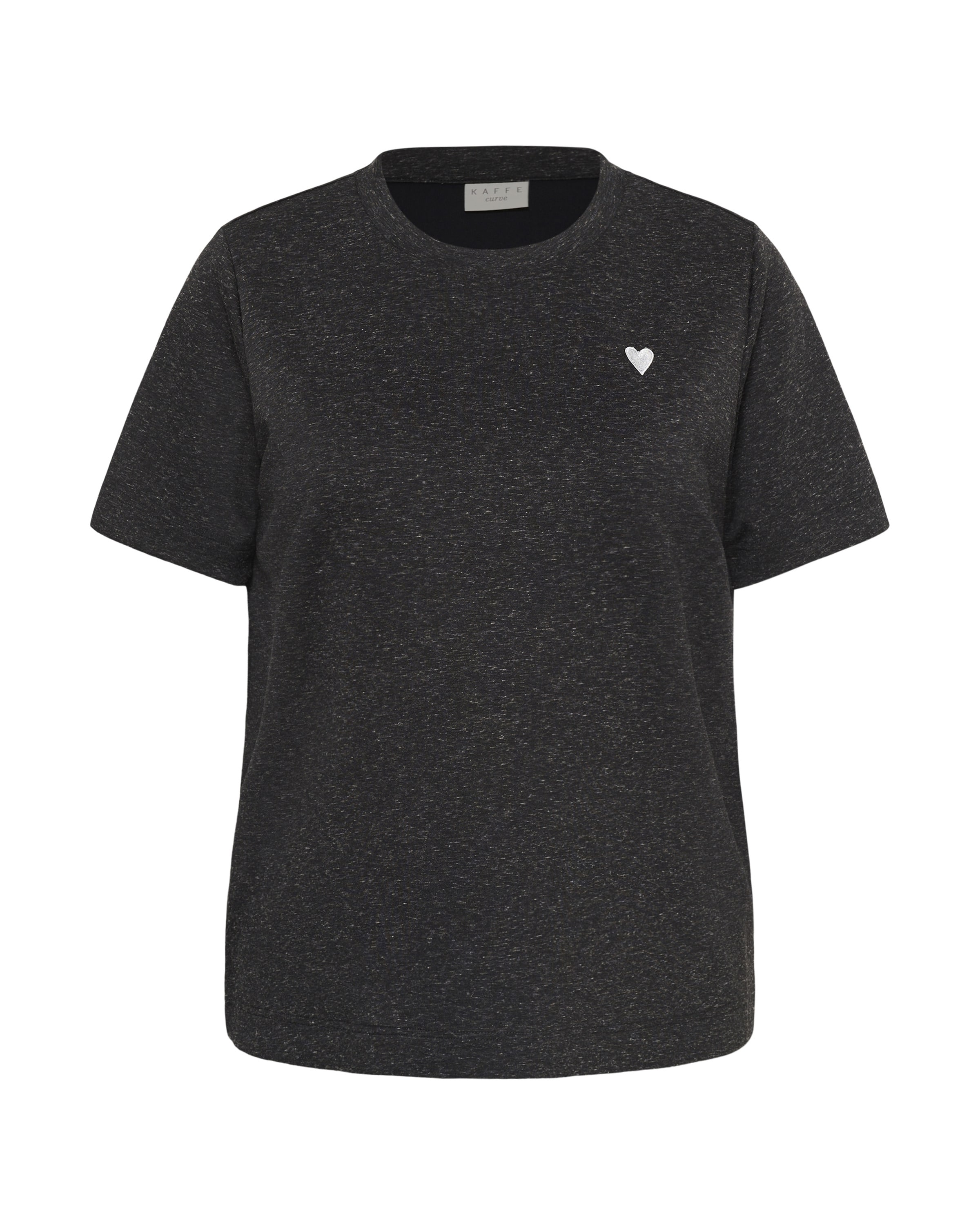 KAFFE CURVE Shirt in Grijs: voorkant