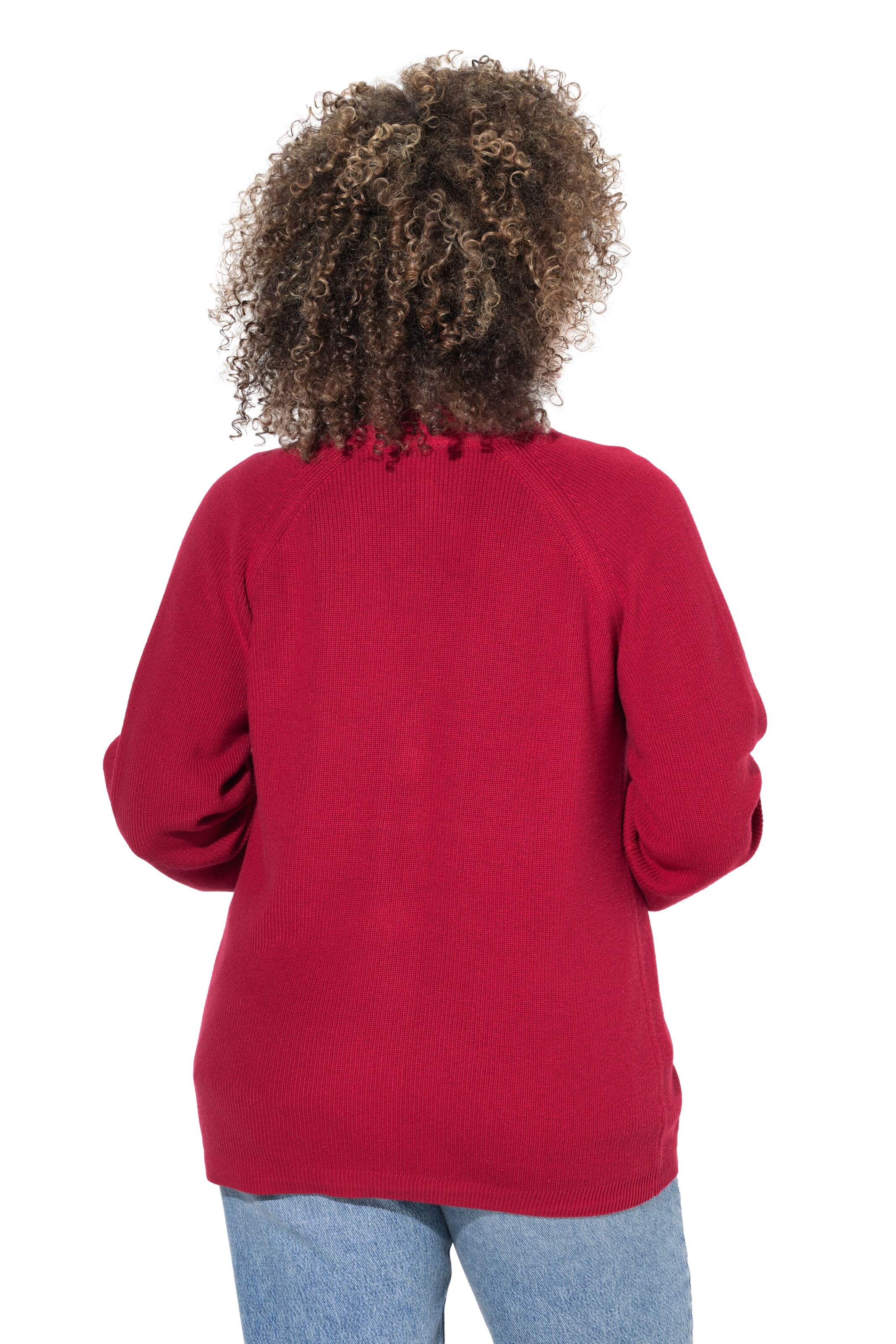 Ulla Popken Strickjake in Rot