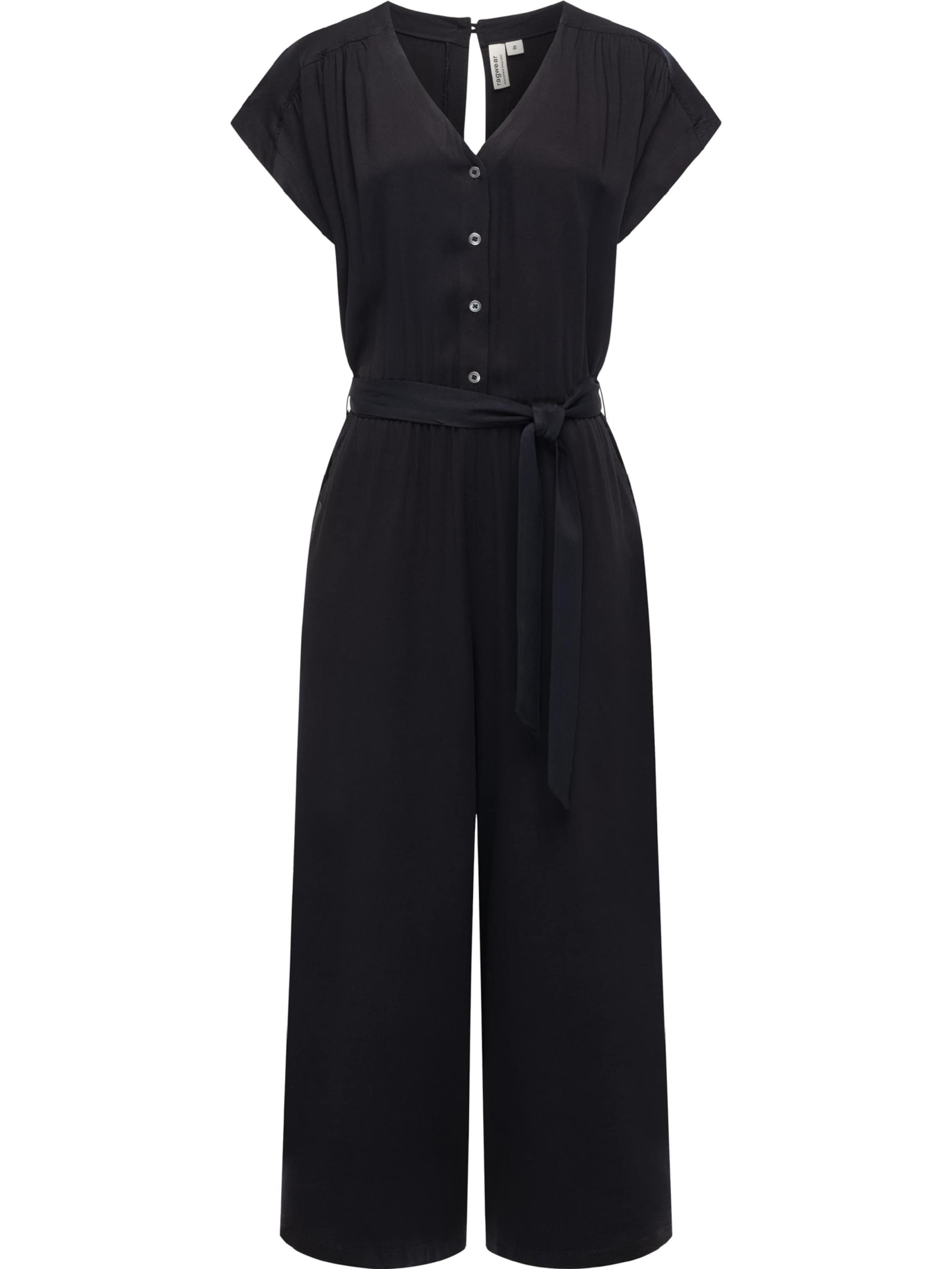 Tuta jumpsuit 'Glina' di Ragwear in nero: frontale