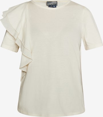 Tricou de la DreiMaster Vintage pe alb: față